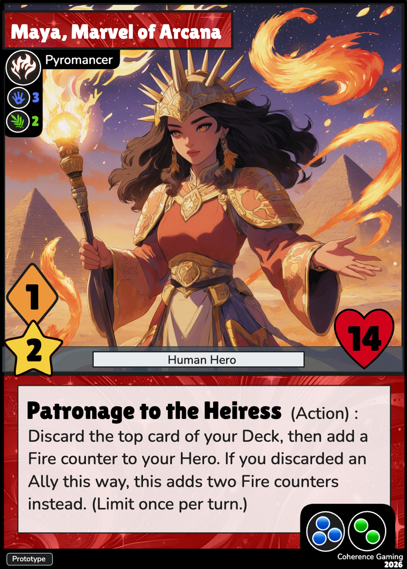 Maya, Marvel of Arcana — Hero Card